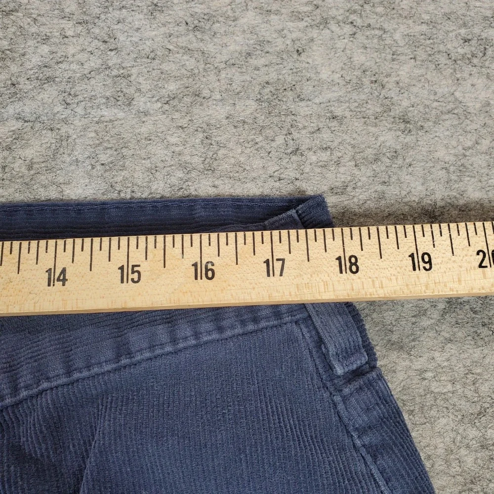 Levi's 567 Low Loose Boot Corduroy Pants Mens 36x30 Navy Blue Baggy Wide Leg USA